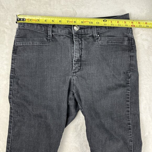 2 Lee Denim Capri Shorts Women’s Size 10 Pants Jeans Classic Relaxed Blue Black - Picture 4 of 14